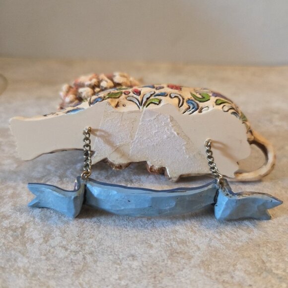 Lion and Lamb Peace Love Hanging Ornament Jim Shore Heartwood Creek Enesco - Picture 3 of 6